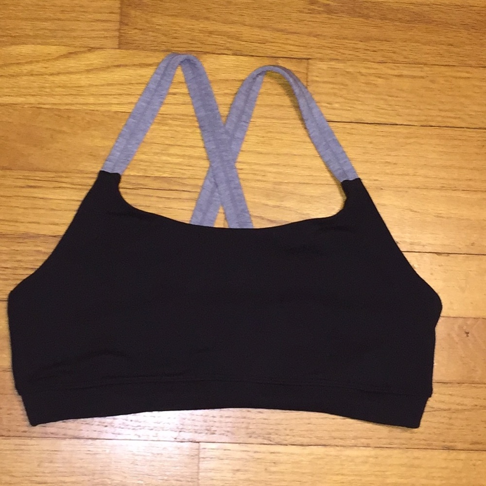ATHLETA BLACK SPORTS BRA SIZE MEDIUM